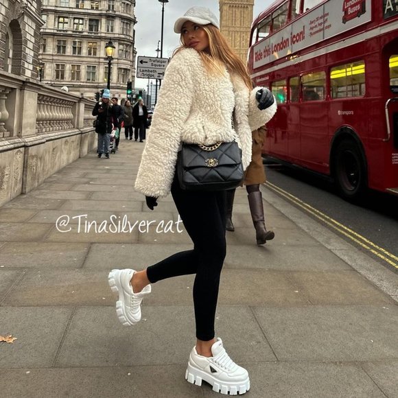 BLOGGER'S FAVE! Zara Faux Fur Coat Ecru NWT - Picture 9 of 16